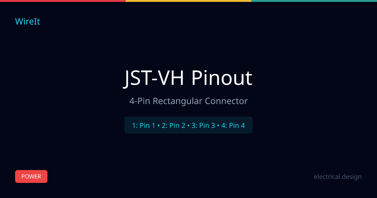 JST-VH 4-Pin Connector Reference Pinout - 4-Pin Diagram & Wiring Guide ...