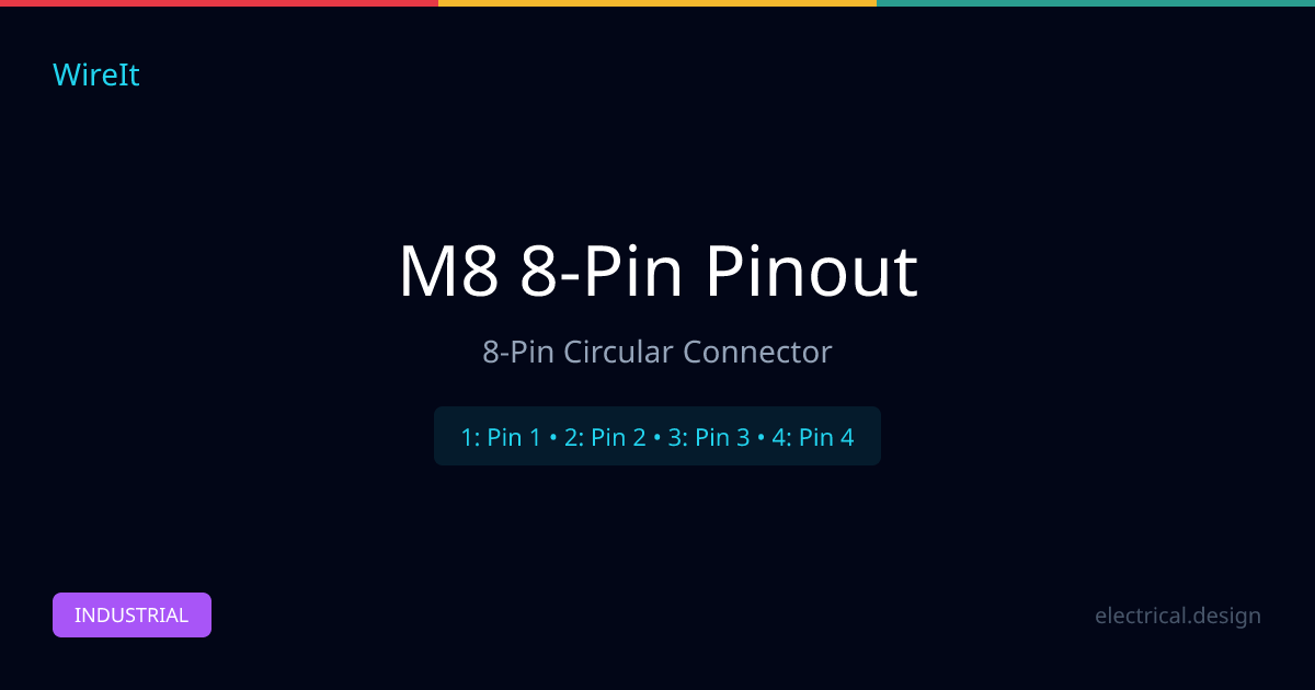 M8 A-Coded 8-Pin Connector Pinout - 8-Pin Diagram & Wiring Guide | WireIt