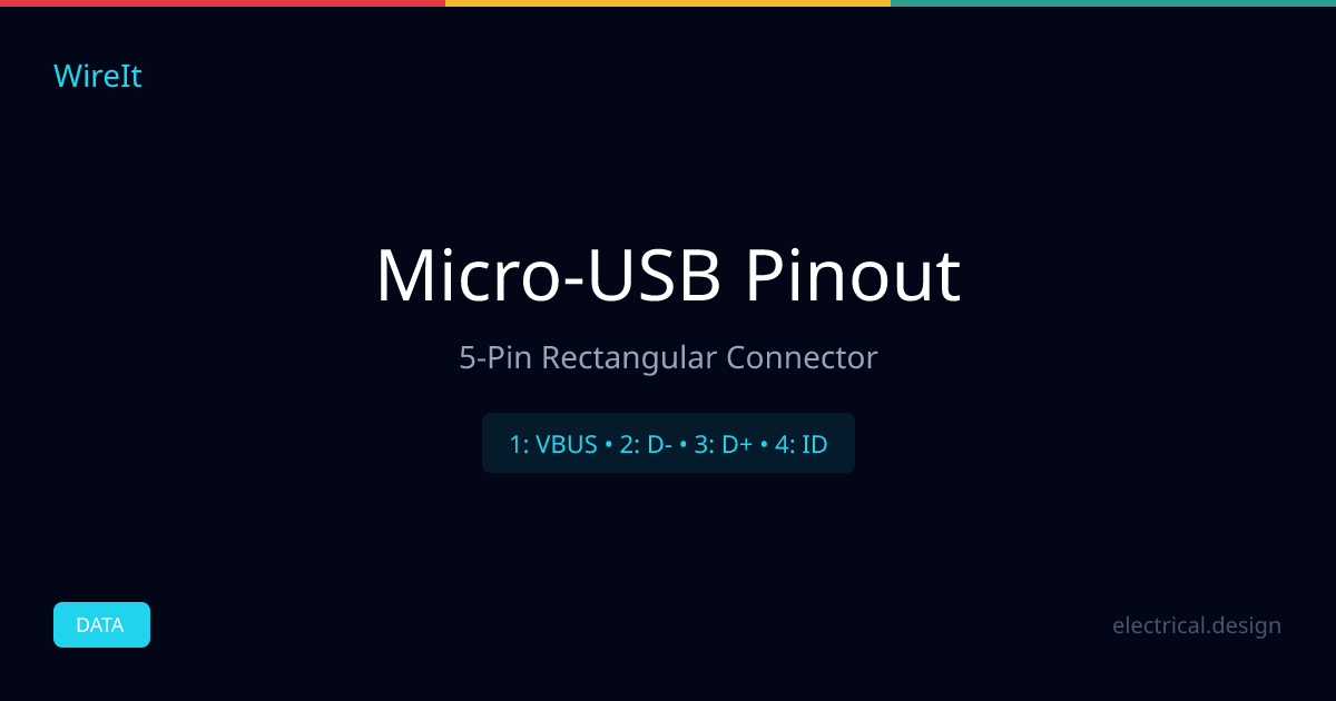 Micro USB Pinout Diagram | 5-Pin Connector Wiring and Signal Map | WireIt
